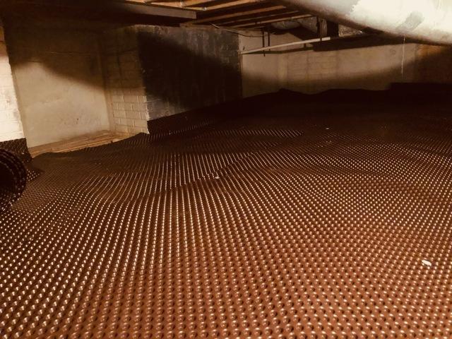 Our drainage matting prevents water buildup underneath the materials.