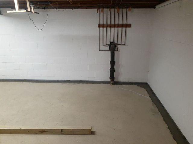 Drain system installed