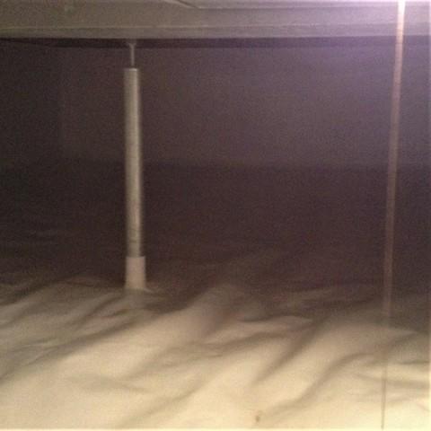 Crawl Space Waterproofing Accomplished with Drainage System in Southfield, Mi