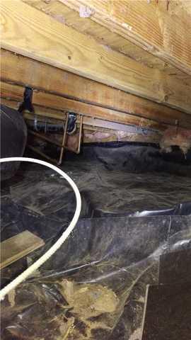 Poorly Sealed Vapor Barrier