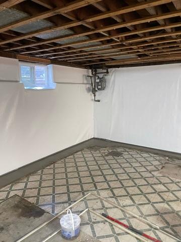 Vapor Barrier System and WaterGuard System Installed