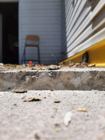 Cracked concrete repairs