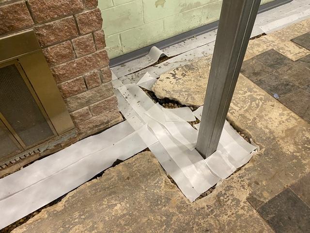 The SmartJacks get cemented into the floor to gives it a strong, study base. This allows the beams to support the floors above and not be moved.