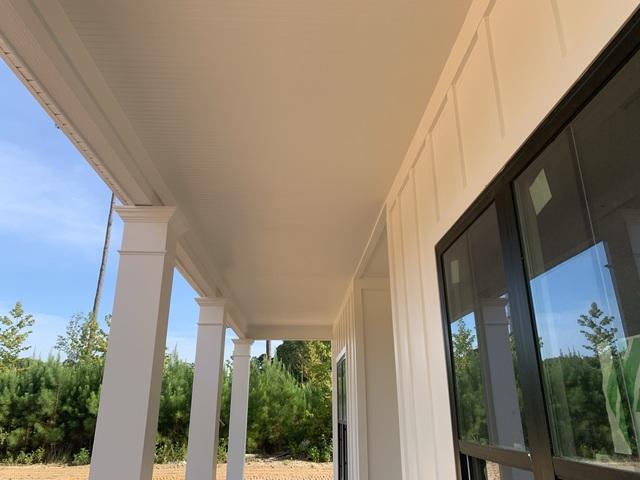 Beaded porch ceiling