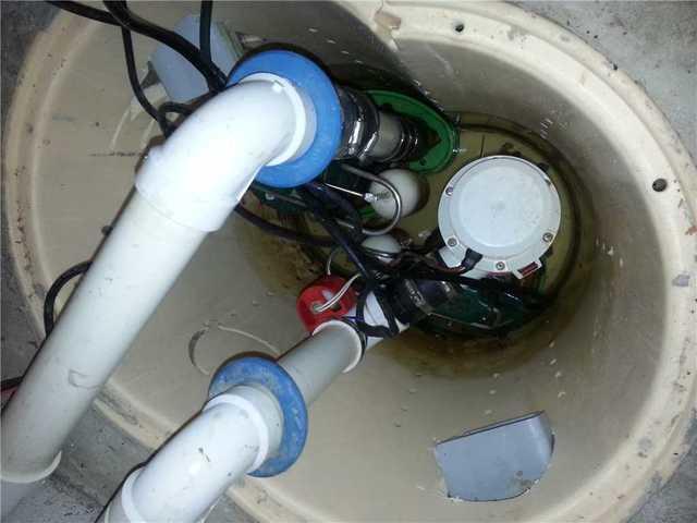 Dirty Sump Pump Before