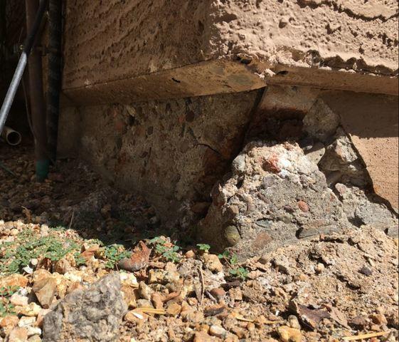 Galvanized Tie-down Straps on Stem Wall in Goodyear, AZ
