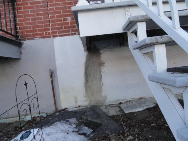 Fissure mal réparée