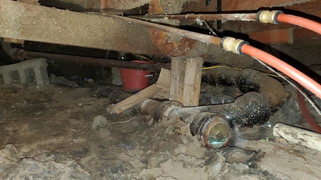 DIY Plumbing Led to Water Issues in Crawlspace
