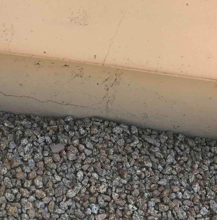 Vertical Cracks on Stem Wall Down in Mesa, AZ