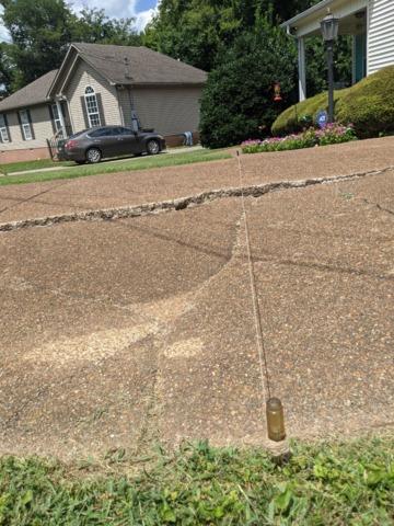 Sinking driveway
