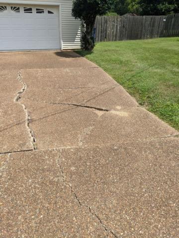 Sinking driveway