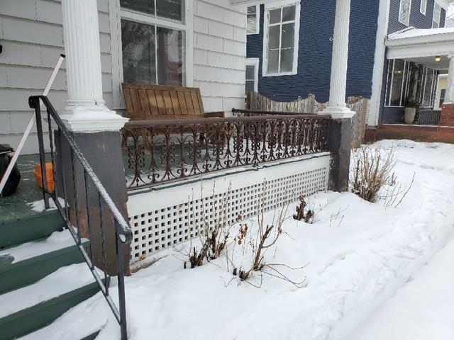 Sinking Front Porch in Minneapolis