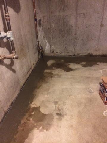 Basement Water Draining through the WaterGuard