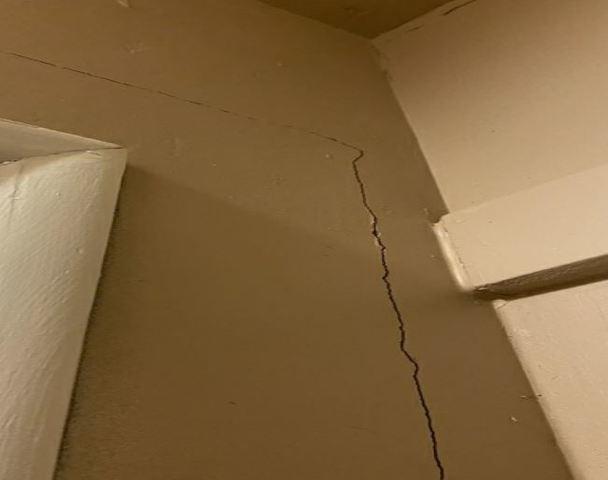 Symptom of Foundation Stress: Wall Cracks