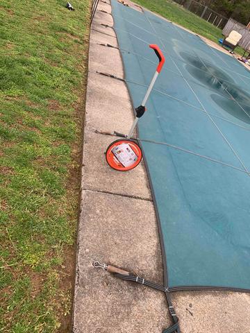 Uneven pool deck