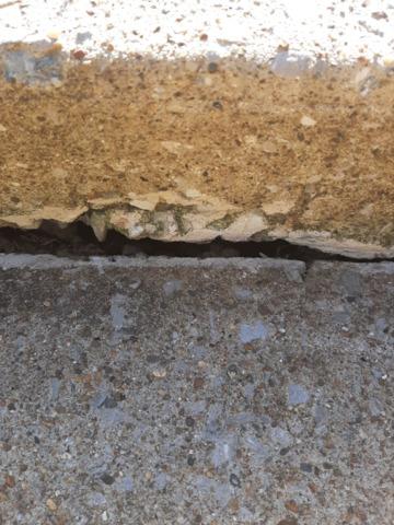 Empty space under slab