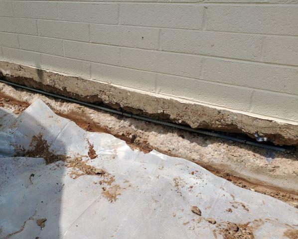 Stem Wall Repair process: Removing damage