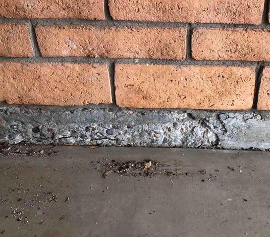 Spalling Concrete on Stem Wall Down in Mesa, AZ - 1