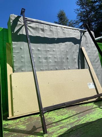 Removed mattress, spring box, and bed frame loaded on The Junkluggers truck