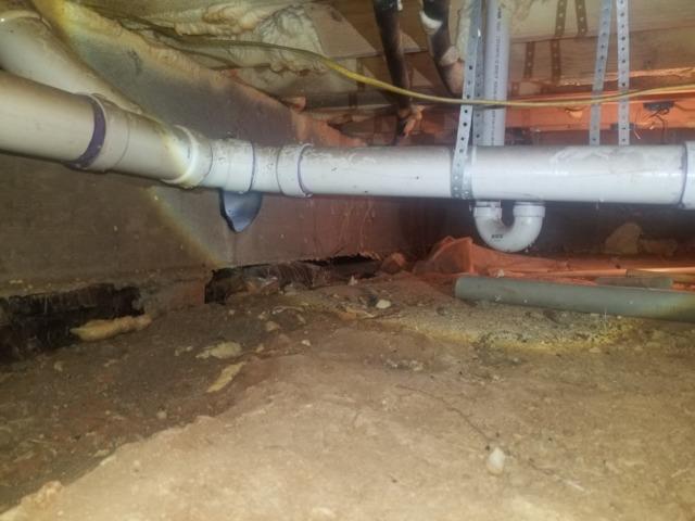 Before Crawl Space Remediation