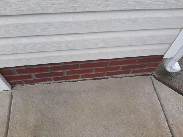 Cracked concrete