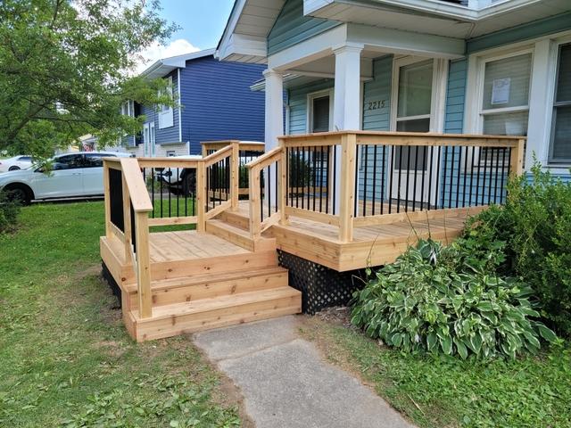 Cedar deck completed
