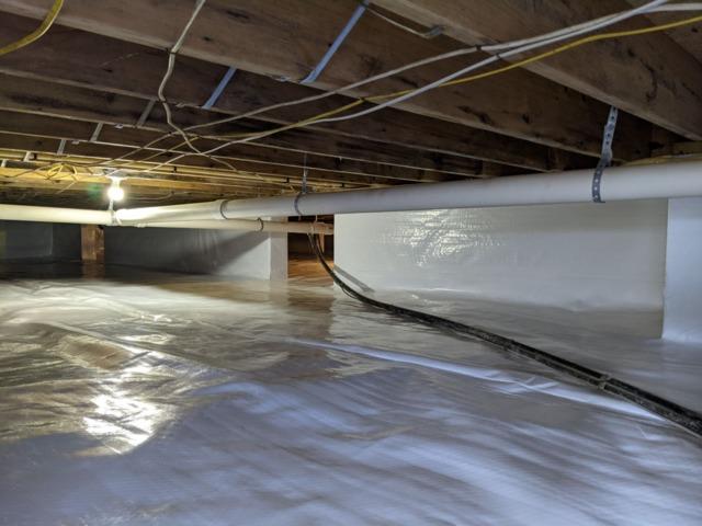 Vapor Barrier in Pittsville, MD CrawlSpace