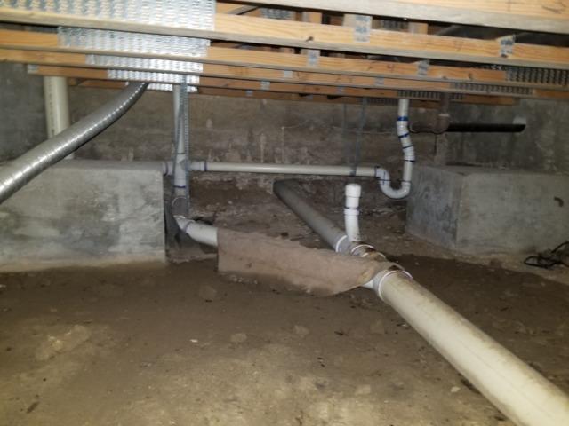 Before Crawl Space Remediation