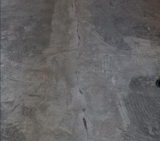 Floor after Crack Stitching Repair System 8.22.2021