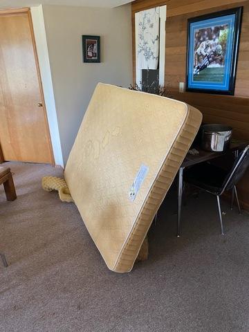Mattress to be removed