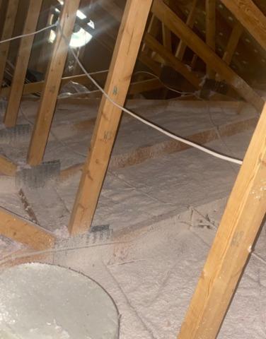 Attic Deck Air Sealed and Insulated