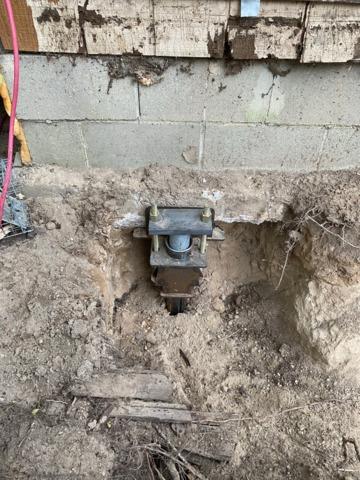 Helical Pier and Low-Profile Bracket