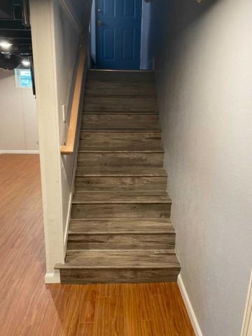 Finished Stairs Lead to New Basement