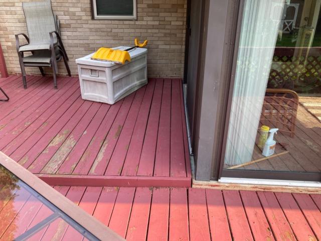 Before we stripped the deck