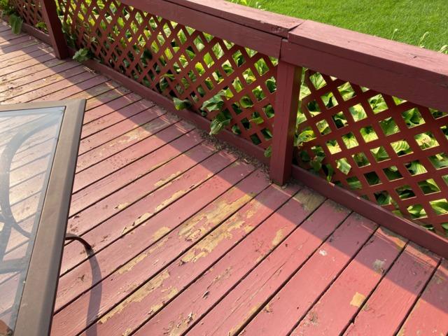 Before we stripped the deck