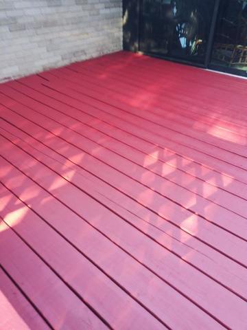 After Power wash and stain