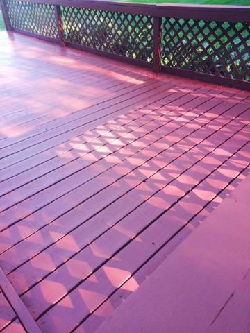 After Power wash and stain