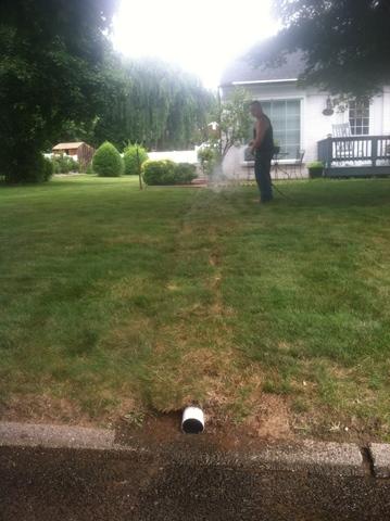 Finished discharge line