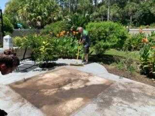Removed the hot tub and gazebo