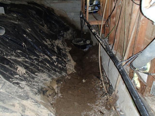 Flooded Crawl Space