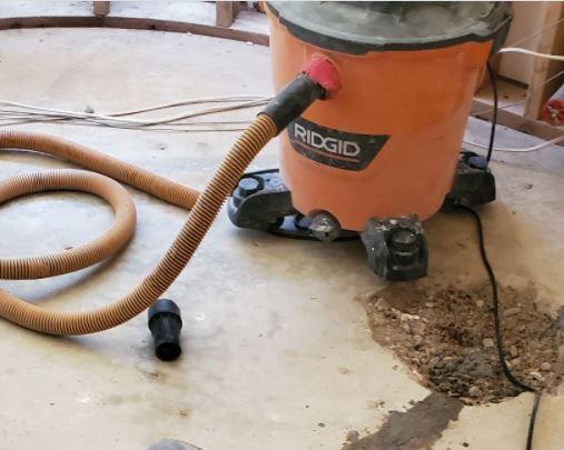 Crack Stitching System Repair Process: Vacuum Step