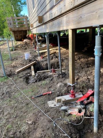 Helical Piers Transfer Weight to Stable Soil
