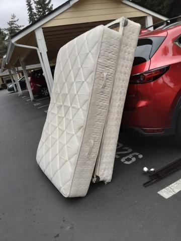 Mattress and Spring box to be removed