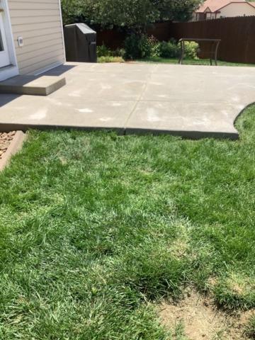 Repaired Back Patio