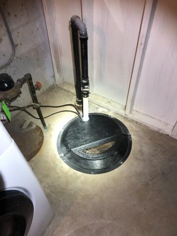 Sump Pit sealed