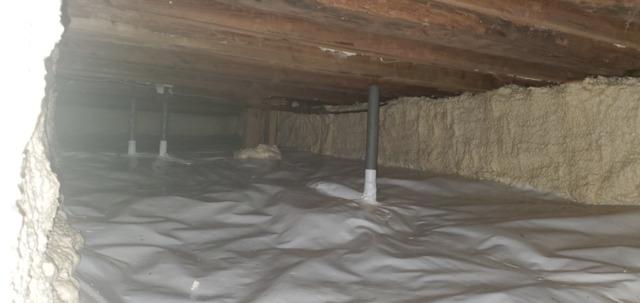 Spray foam insulation repels moisture, which eliminates a source for mold to grow.