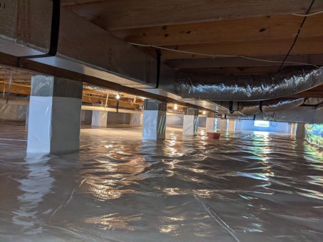 A House Protected from Moisture Damage