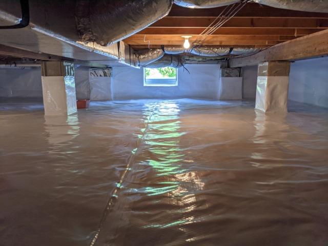 Moisture Free Crawl Space in Seaford, DE