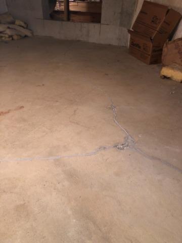 Large cracks sealed in case they were not superficial. Sealed to ensure air tightness for proper air flow in the sub slab soil