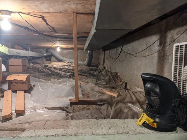 Messy Crawl Space